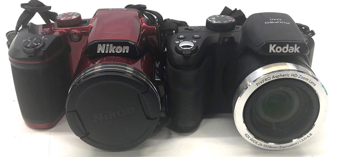 Nikon COOLPIX B500 & Kodak PIXPRO AZ421 Digital Bridge Camera Lot 2 Pieces