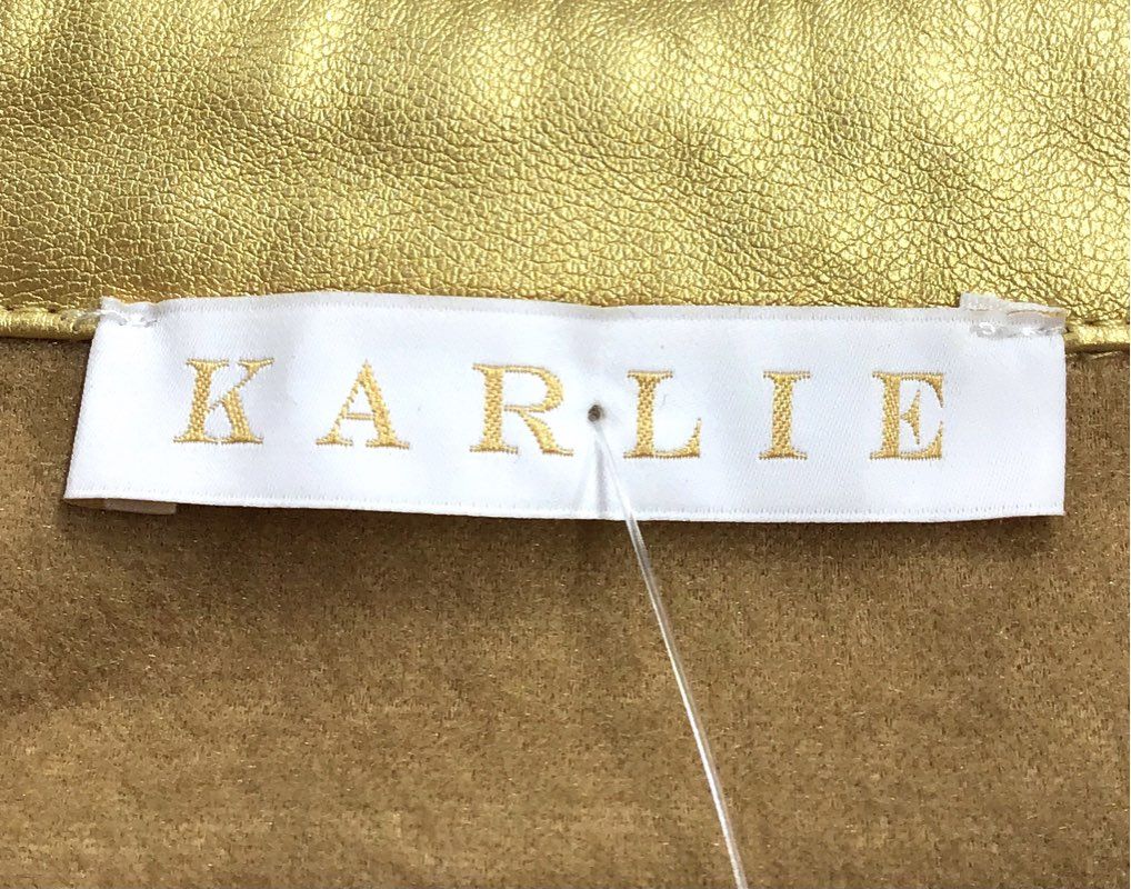 NWT Karlie Women's Gold Fringe Jacket - Size S