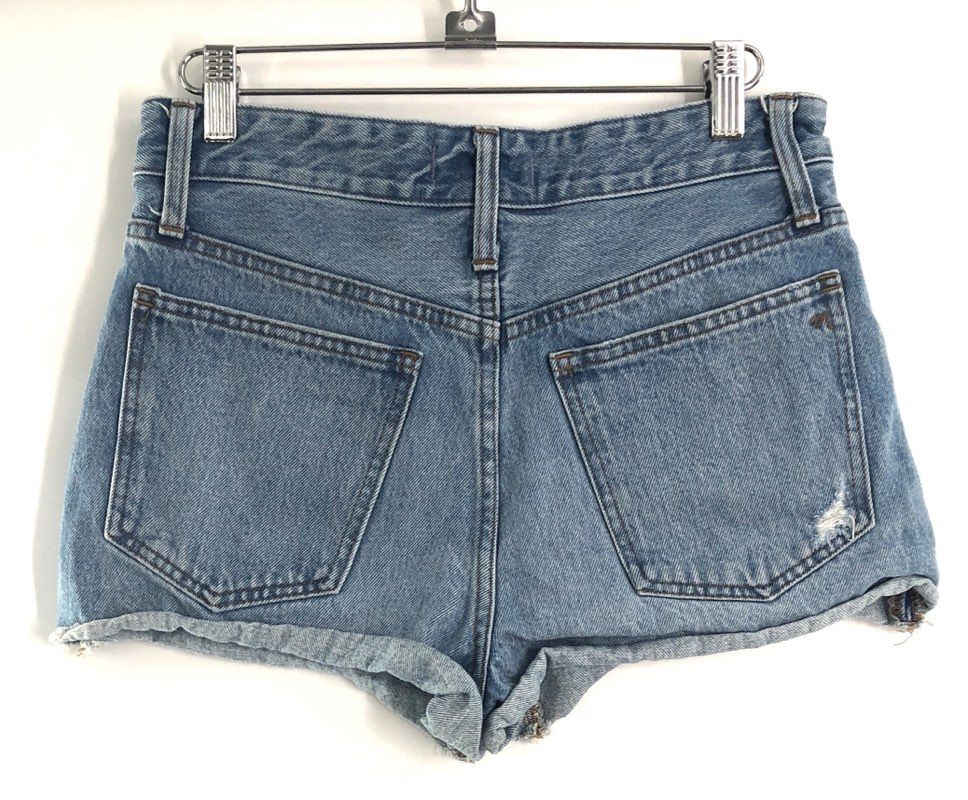 Madewell Women's Distressed Blue Slim Boyjean & Relaxed Denim Shorts Lot Sz 24