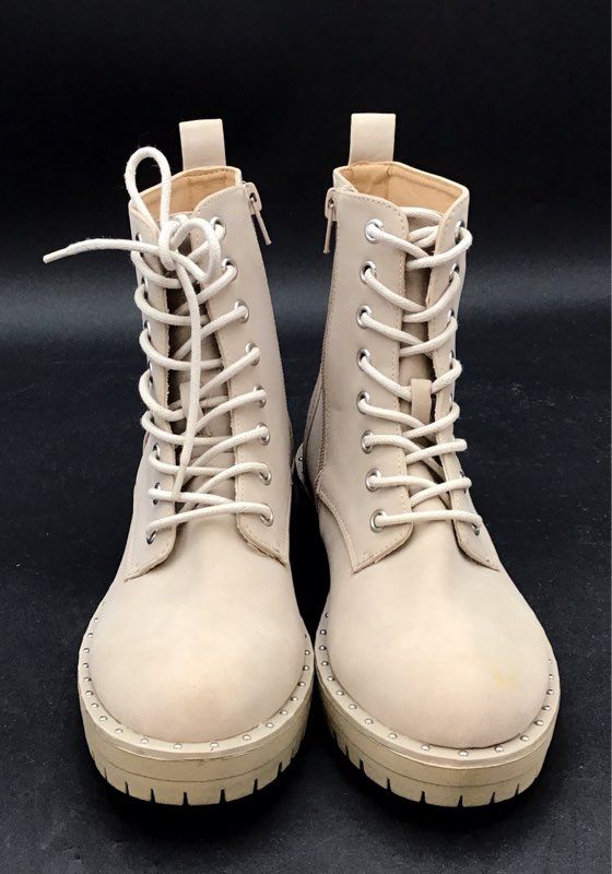 Dolce Vita Women's Opalus White Combat Boots - Size 6.5