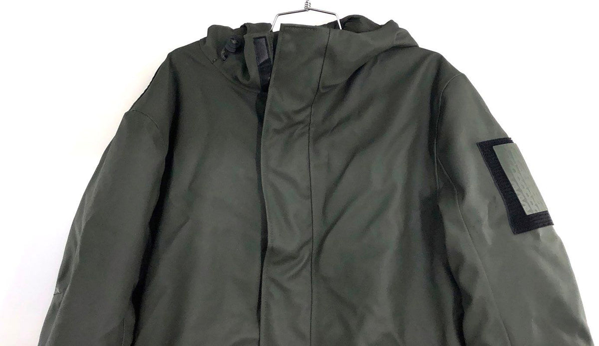 Rains Men's Olive Green Glacial Parka Waterproof Hooded Winter Jacket NWT Sz L