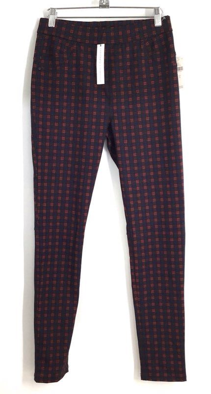 Sanctuary Women's Red Blue Plaid Skinny Pants Sz S NWT