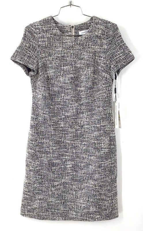 NWT Calvin Klein Women's Gray Sheath Dress - Size 4