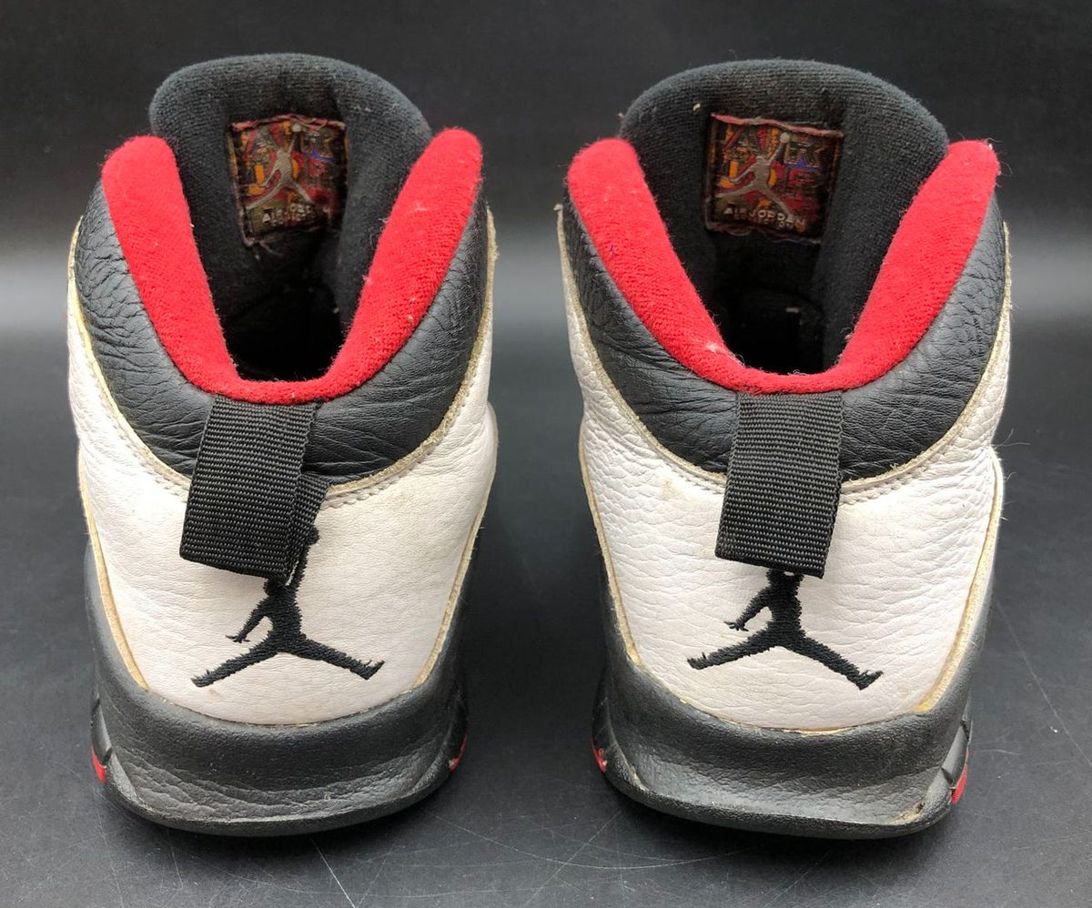 Nike Air Jordan 10 'Double Nickel' Men's White/Black/Red Sneakers - Sz 8 (+COA)
