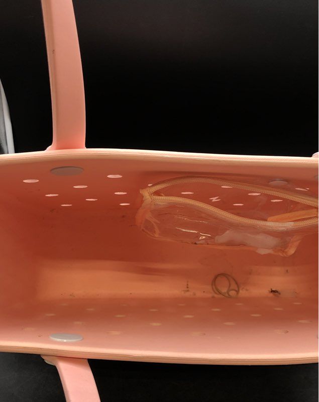 Bogg Bag Baby Pink Waterproof EVA Rubber Beach Tote Bag