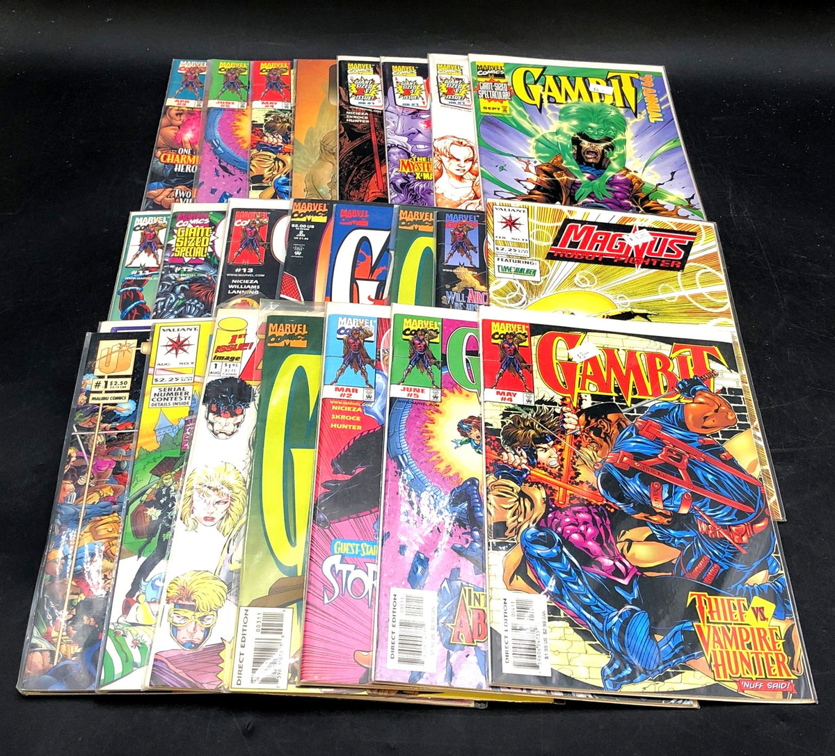 Comic Book Lot Marvel Valiant Image 1990s Gambit Magnus Brigade 20 Comics