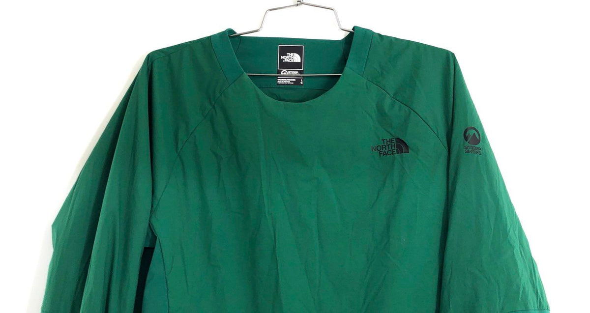 The North Face Women's Steep Series Green Hybrid Pullover Crewneck Jacket Sz L