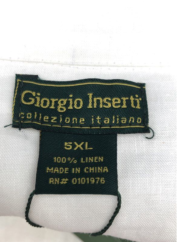 NWT Giorgio Inserti Women's White Shirt Dress - Size 5XL