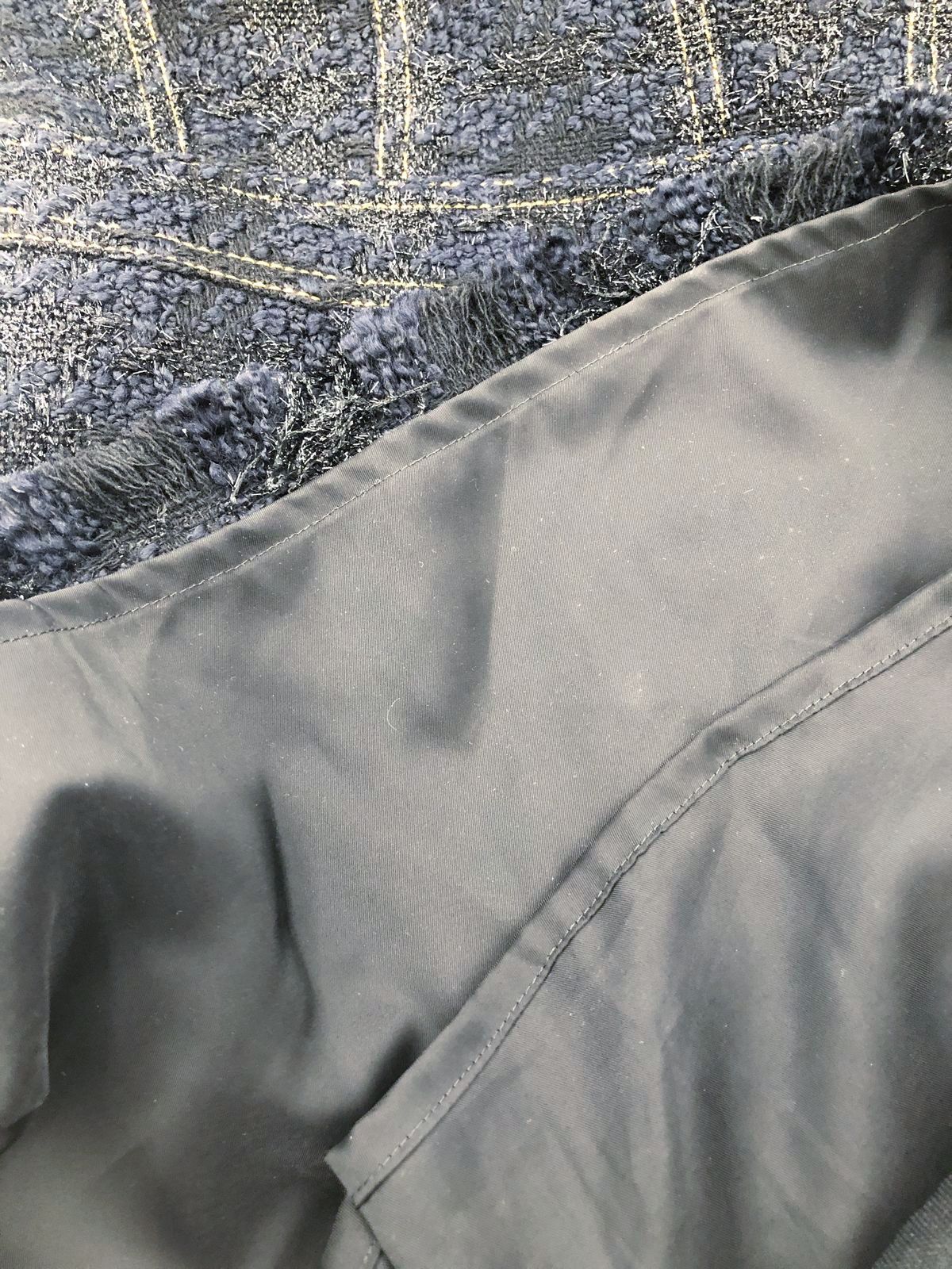 Tory Burch Women's Aria Navy Tweed Fringed Sheath Dress Size 2 COA