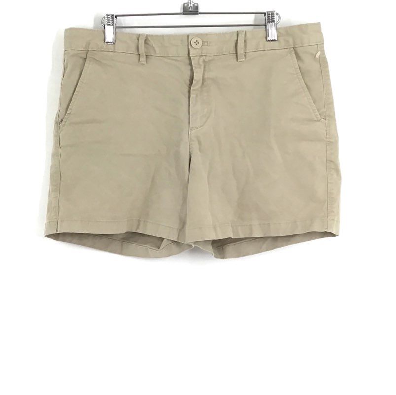 Eddie Bauer Women&#39;s Tan Cotton Blakely Fit Cargo Shorts - Size 12 Lot Of 2