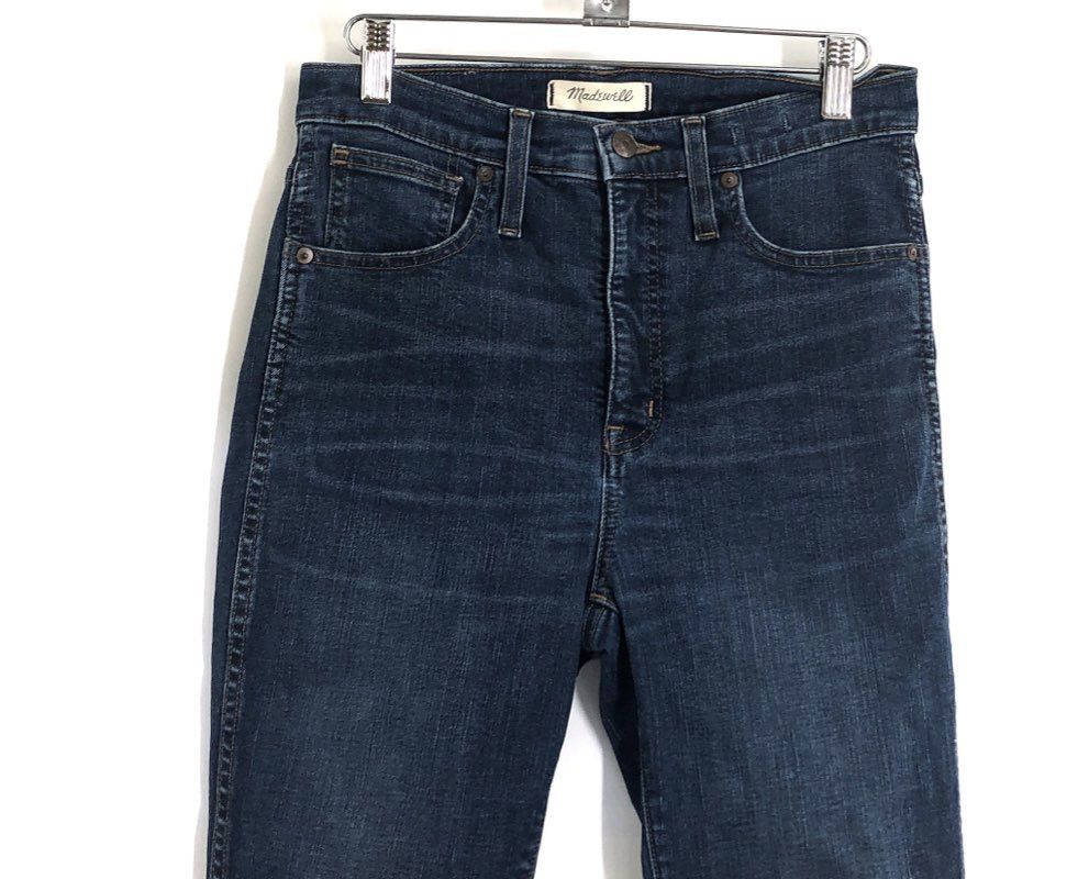 Madewell Women's 10" High-Rise Skinny Jeans Dark Wash Indigo Sz 27