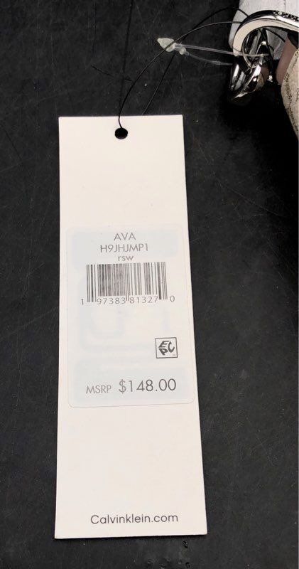 NWT Calvin Klein Rose White Top Handle Bag