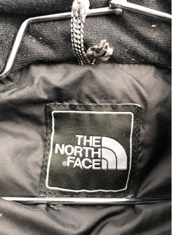 The North Face Girls Black Mock Neck Full Zip Puffer Jacket - Size XL