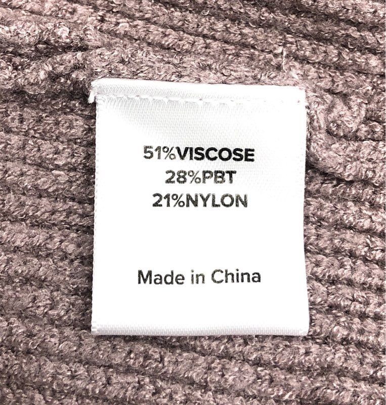 Evereve Women's Mauve Ribbed Pullover Crew Sweater Stripe Shoulder Sz XS