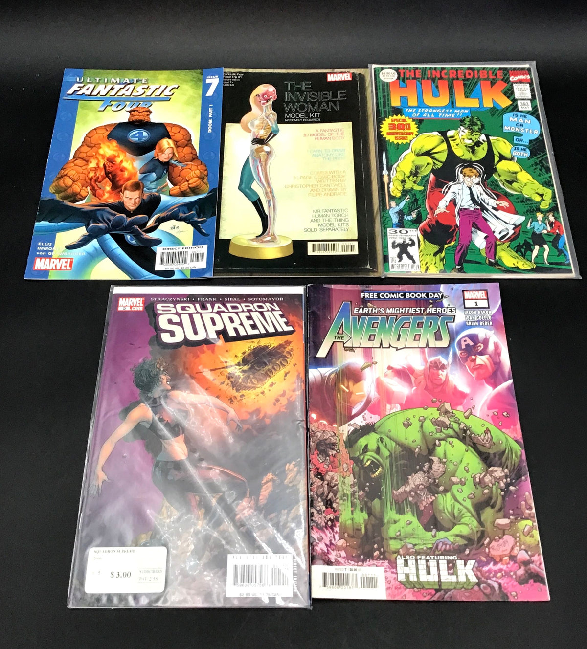 Marvel Squadron Supreme, The Incredible And More Comic Books Mixed Lot