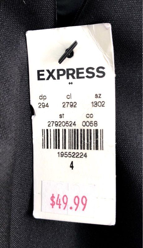 Express Women's Black Off Shoulder Ruffle Flounce Jumpsuit NWT Sz 4