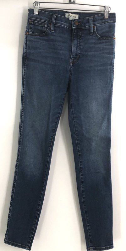 Madewell Women's 10" High-Rise Skinny Jeans Blue Distressed Sz 26 Lot of 2