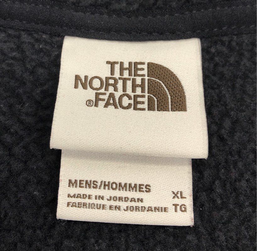 The North Face Men's Black Gordon Lyons Sweater Fleece Full Zip Vest Size XL