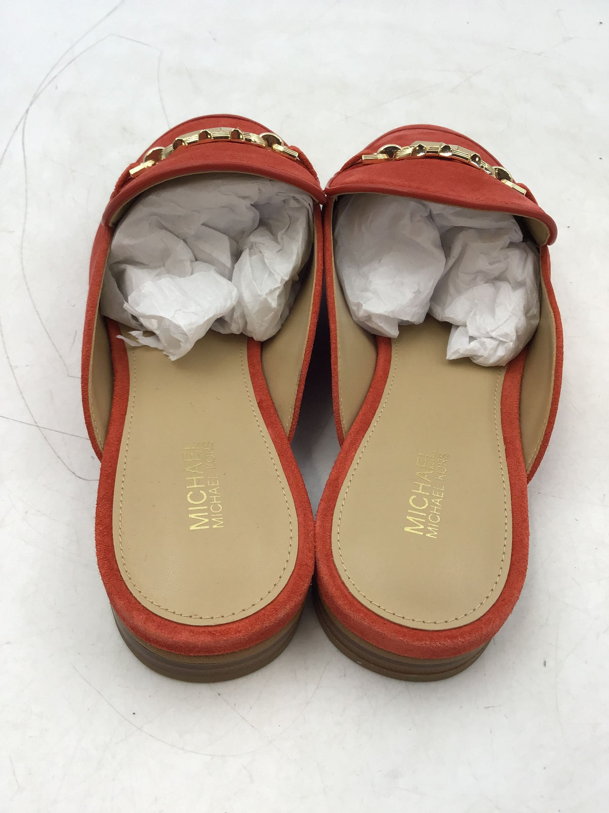 Michael Kors Women&#39;s Rust Mule Flats - Size 9M