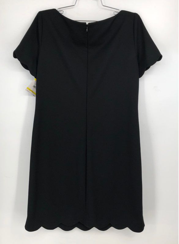 NWT Anne Klein Women&#39;s Black Round Neck Short Sleeve Shift Dress - Size Medium