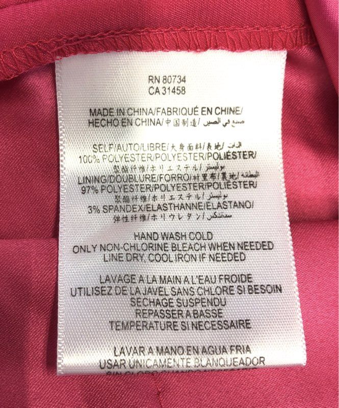 Max and Cleo Women's Cosmic Pink Lynn One Shoulder Tiered Ruffle Dress Sz 4 NWT