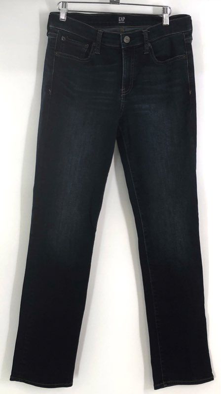 Gap Women's Jeans Lot 2 Pairs Blue Black Skinny Stretch Denim Sz 29 Regular