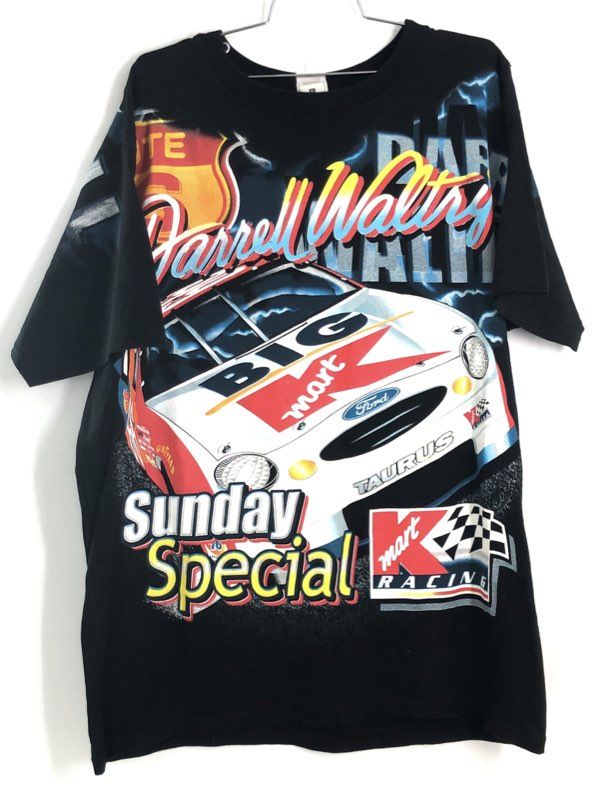 Vintage 2000 Darrell Waltrip #66 Kmart Racing NASCAR T-Shirt Double Stitch XL