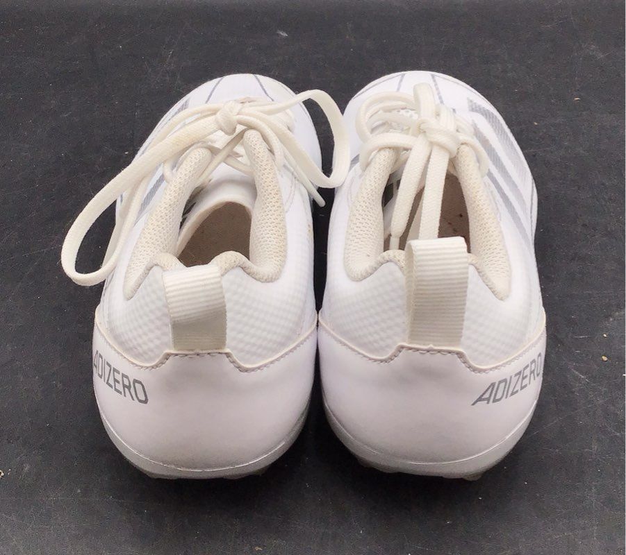 Adidas Adizero Electric White Silver Football Cleats Boys Size 6