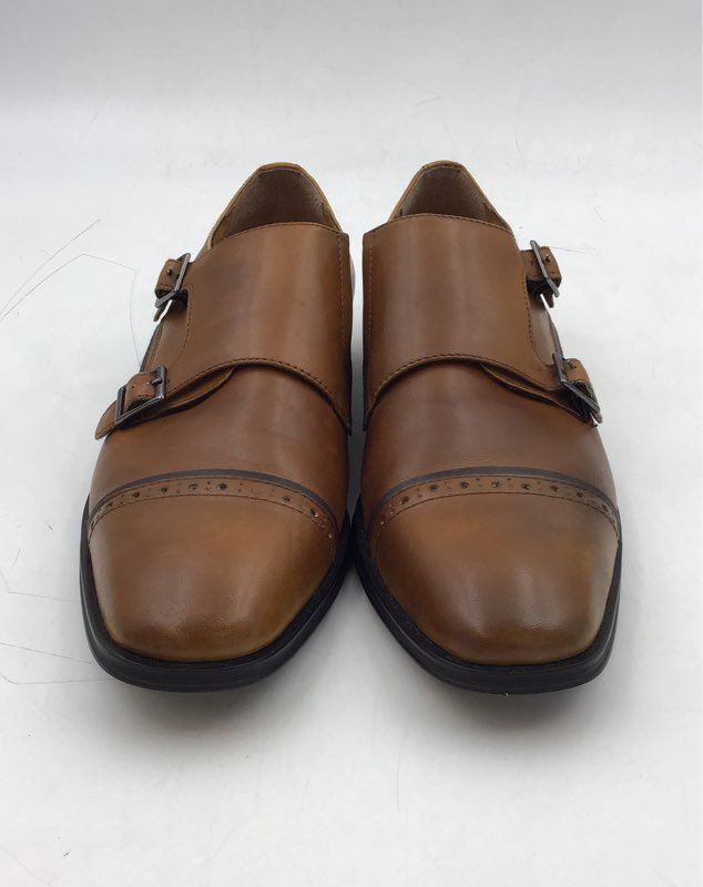 Steve Madden Men&#39;s Brown Slip-On Monk Strap Dress Shoes - Size 8.5M