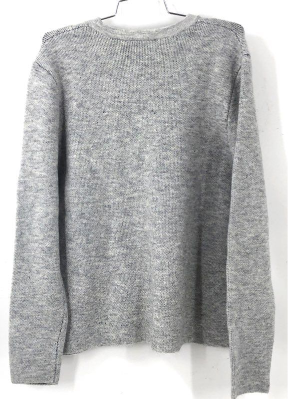 Harley-Davidson Spellout Logo Knit Sweater Light Grey Heather Sz XL