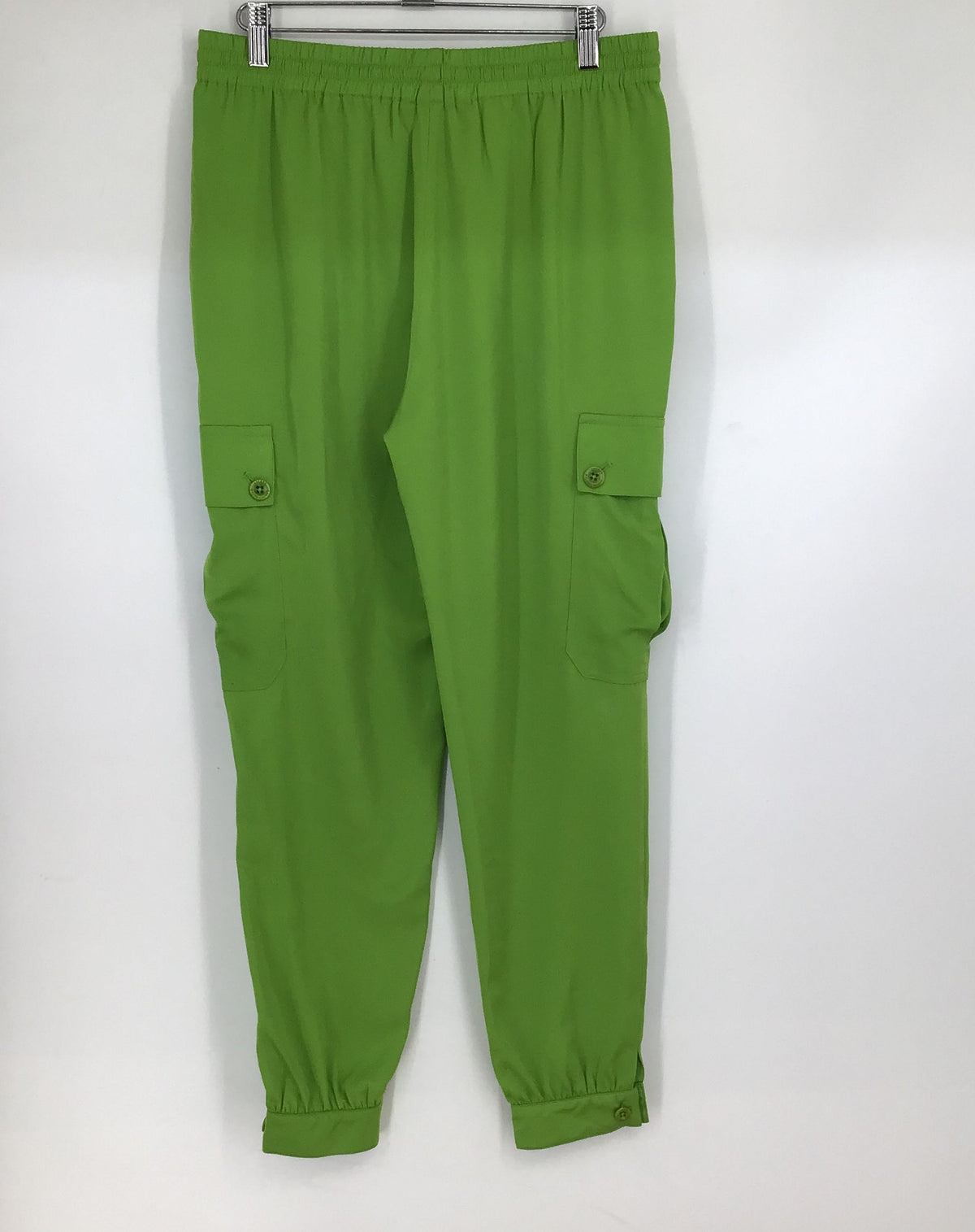 NWT Lauren Ralph Lauren Women&#39;s Green Elastic Waist Cargo Pants - Size 4