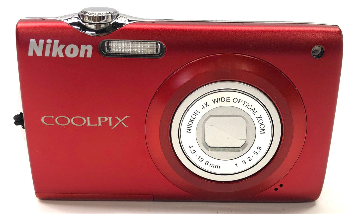Nikon COOLPIX S205 4x Optical Zoom Compact Digital Camera Red