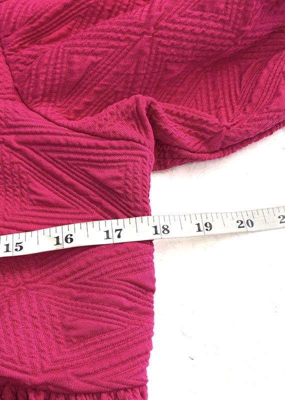Free People Women's Violet Mini Dress Pink Puff Sleeve Open Back M NWT