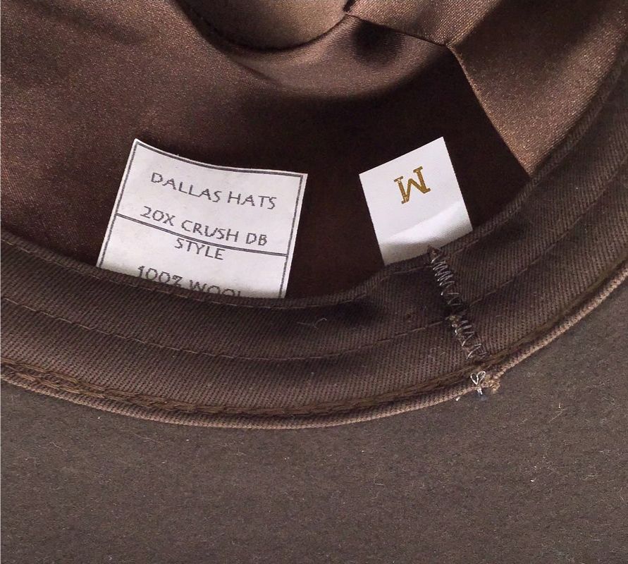 Dallas Hats Women's Brown Fedora Hat - Size M
