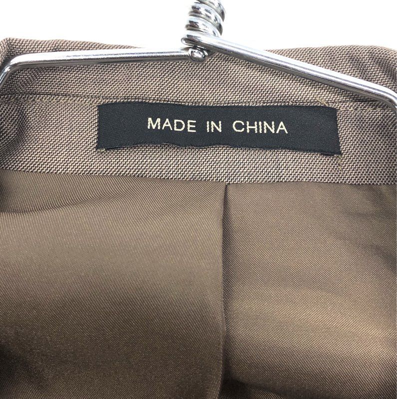 Milano Moda Men's Brown 4 Button Wool Feel Blazer Jacket NWT