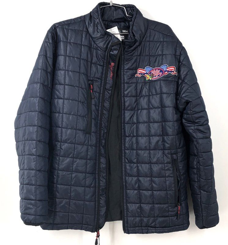 Refrigiwear Men's Navy Blue Puffer Jacket - Size M