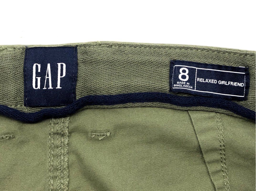 GAP Women's Relaxed Girlfriend Pants Clover Green Chino NWT Size 8