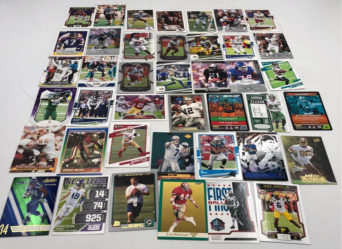 Lot Of Football NFL Cards. Medium Box, Unsorted