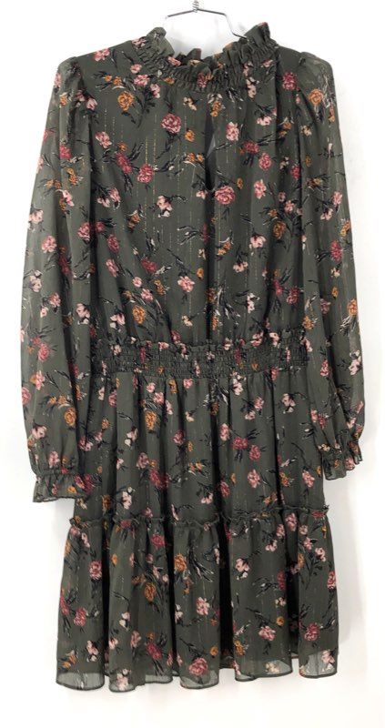 NWT Drew Women's Green Floral Mini Dress - Size M
