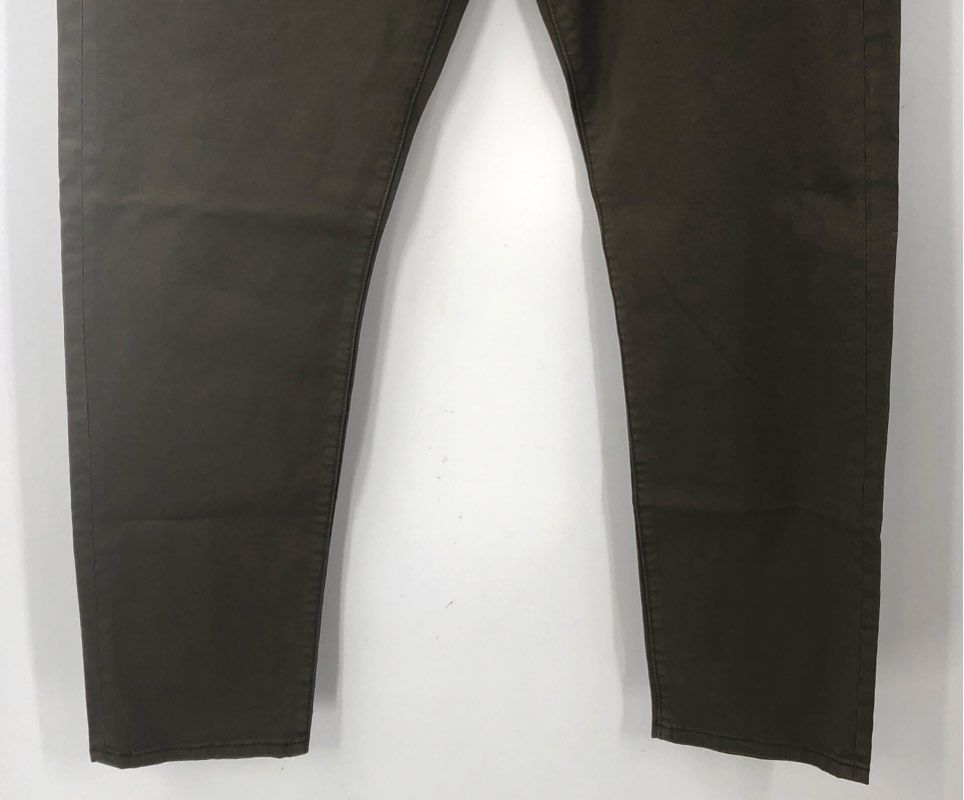 NWT Liverpool Men's Modern Straight Chino Pants Military Green 5-Pocket 40x32