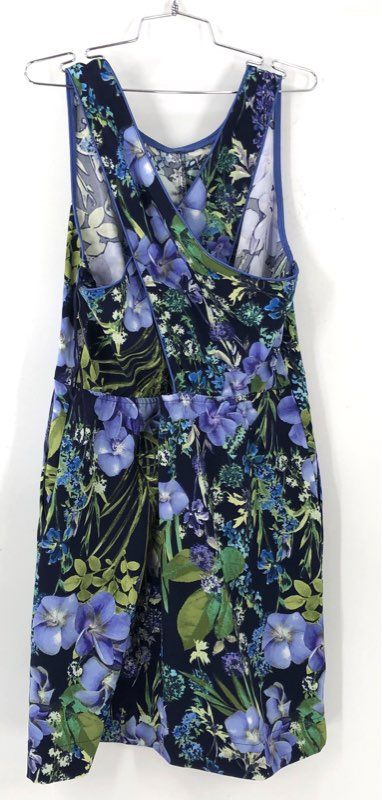 NWT Metaphor Women's Navy Peri Floral A-Line Dress - Size 16
