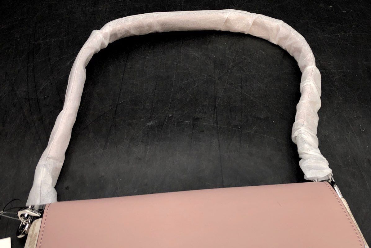 NWT Calvin Klein Rose White Top Handle Bag