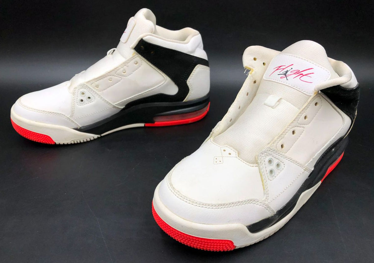 Nike Air Jordan Flight Origin GS 'White Black' & Red Sneakers - Size 5.5Y (+COA)
