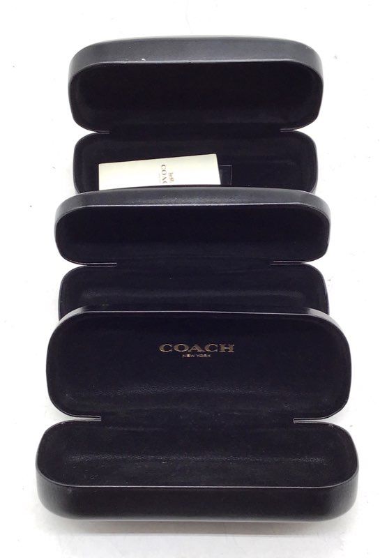 Coach Mens Black Sunglasses Case Lot Of 3
