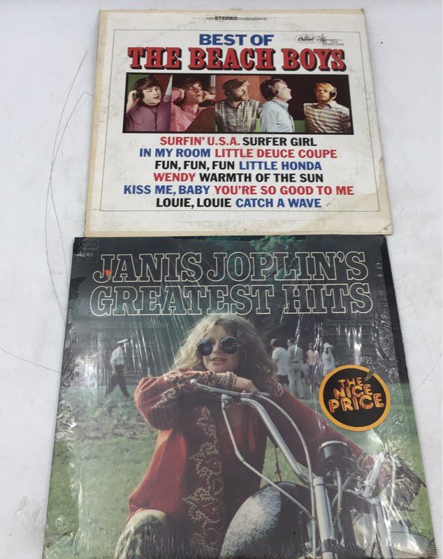 The Beatles, Kiss, Joplin, Janis, Queen, And More Vinyl Records CD Lot