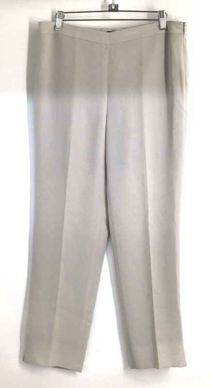 Lafayette 148 Women's Sterling Bleecker Straight Leg Pants Beige NWT Size 8