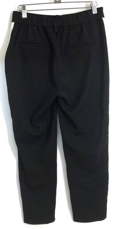 Zara Women's Black White Side Stripe Tuxedo Tapered Pants Trafaluc Sz S