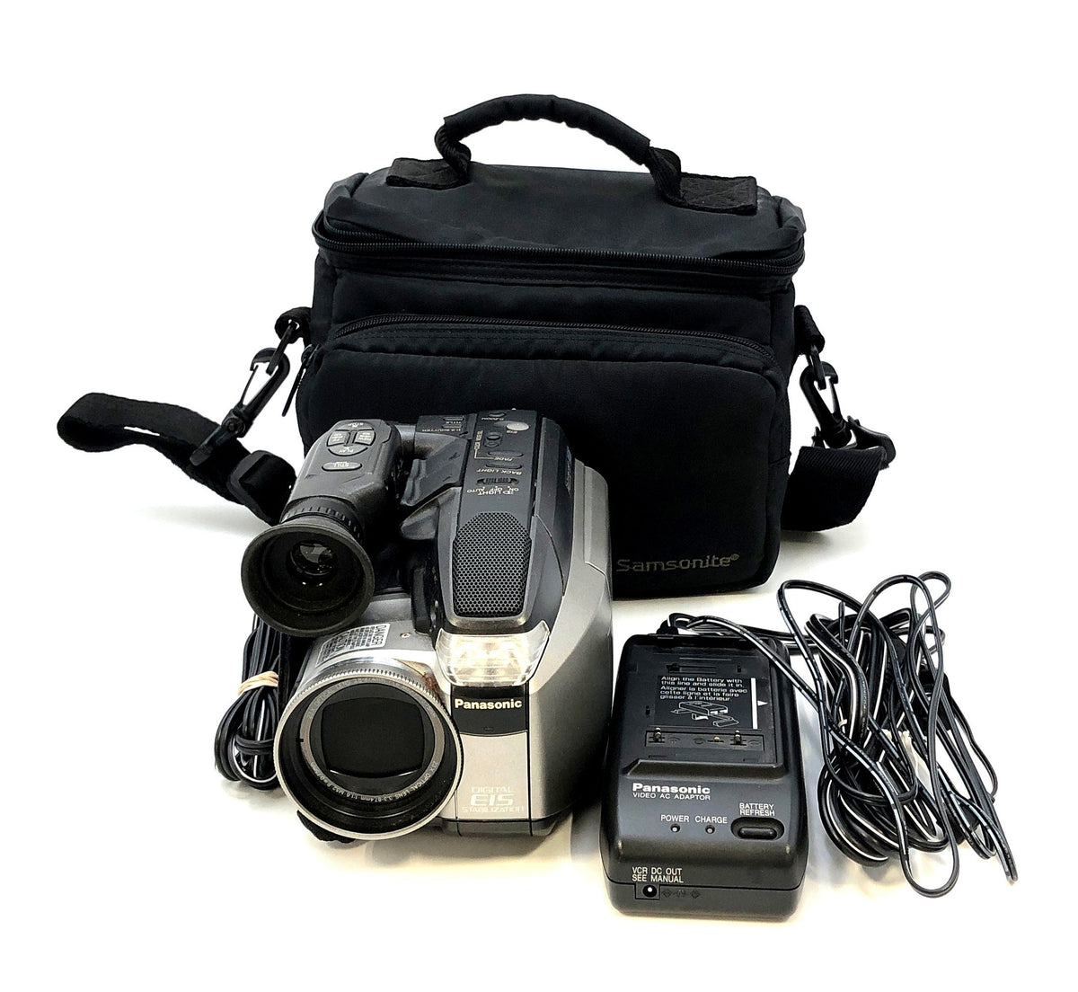 Vintage Panasonic PV-L678 Palmcorder VHS-C Camcorder 23x Zoom w/ Bag ...