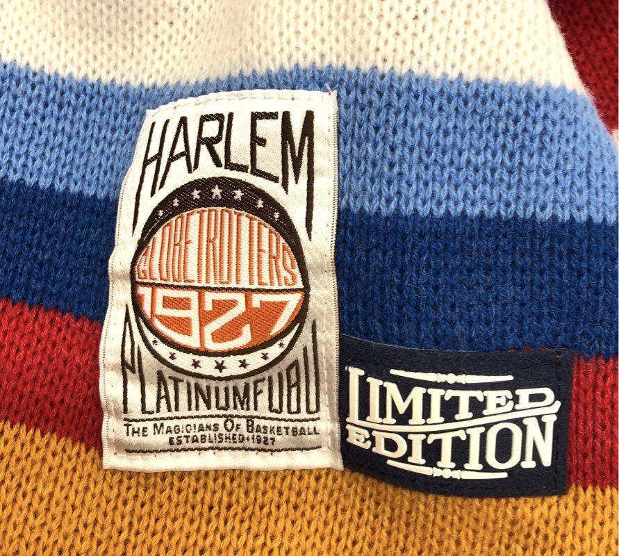 Vintage 90s Harlem Globetrotters Platinum FUBU 75th Season Sweater Red Sz XXXL