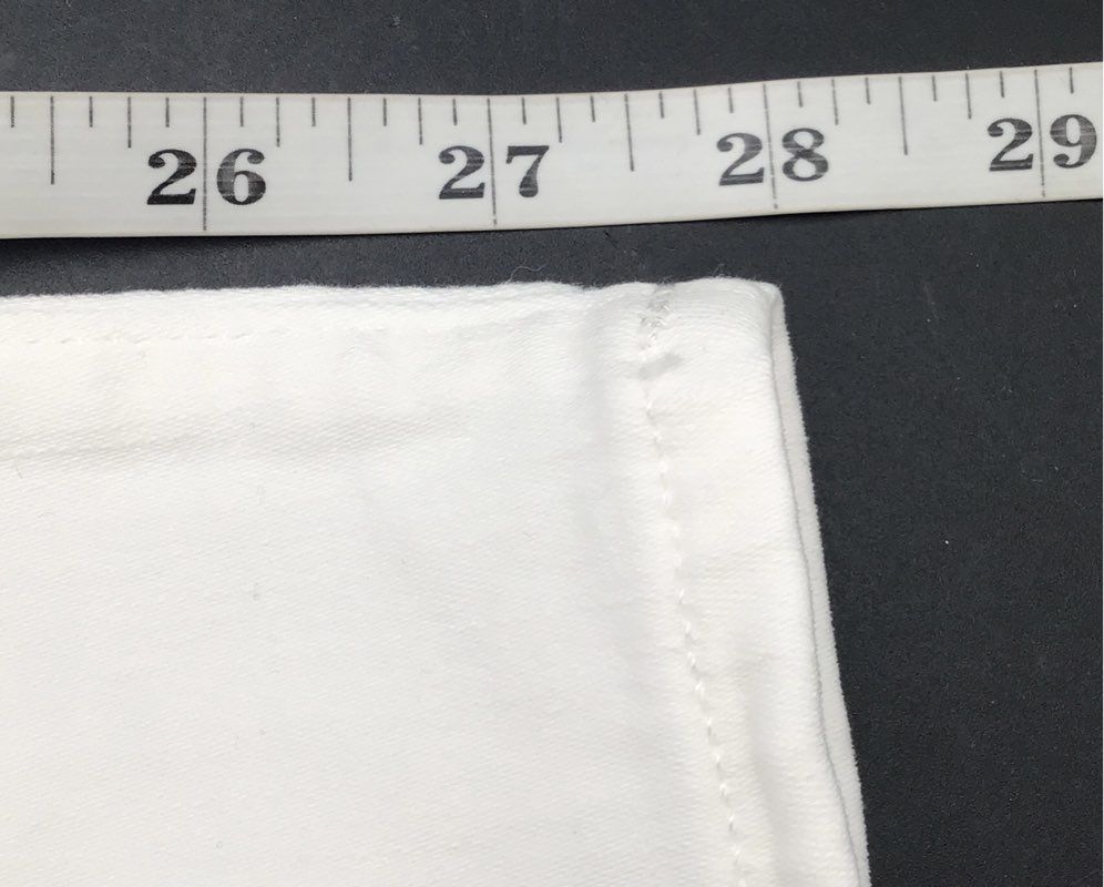 J.Crew Women's 9" Toothpick Jeans White Perfecting Pockets Skinny Size 26 NWT